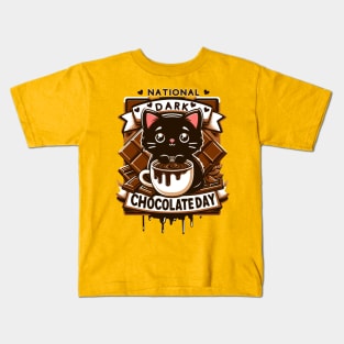 National Dark Chocolate Day Kids T-Shirt